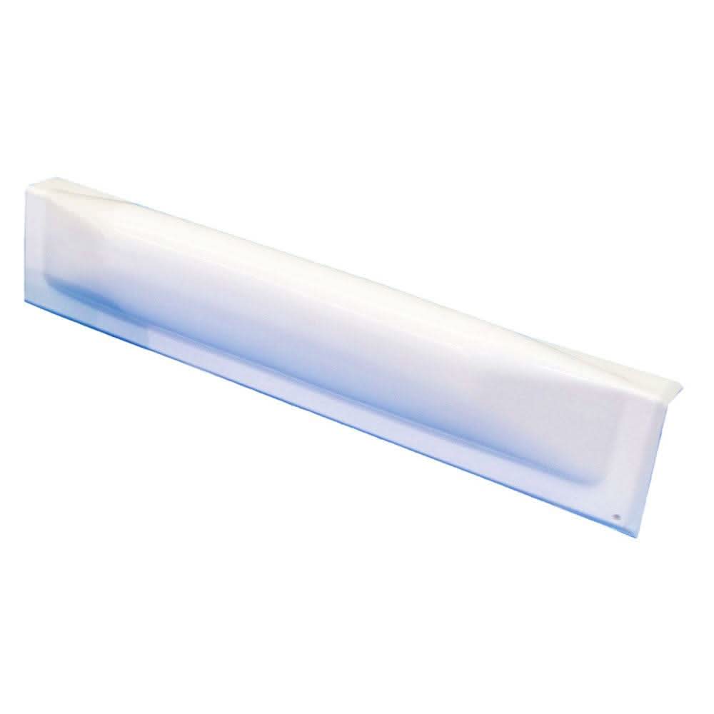 White 18-inch Dock Edge Dock Bumper Straight Dockguard with UV protection and angled ends