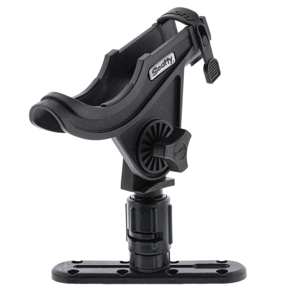 Scotty 282 Baitcaster rod holder with gearhead and 4-inch low profile track for secure fishing rod mounting
