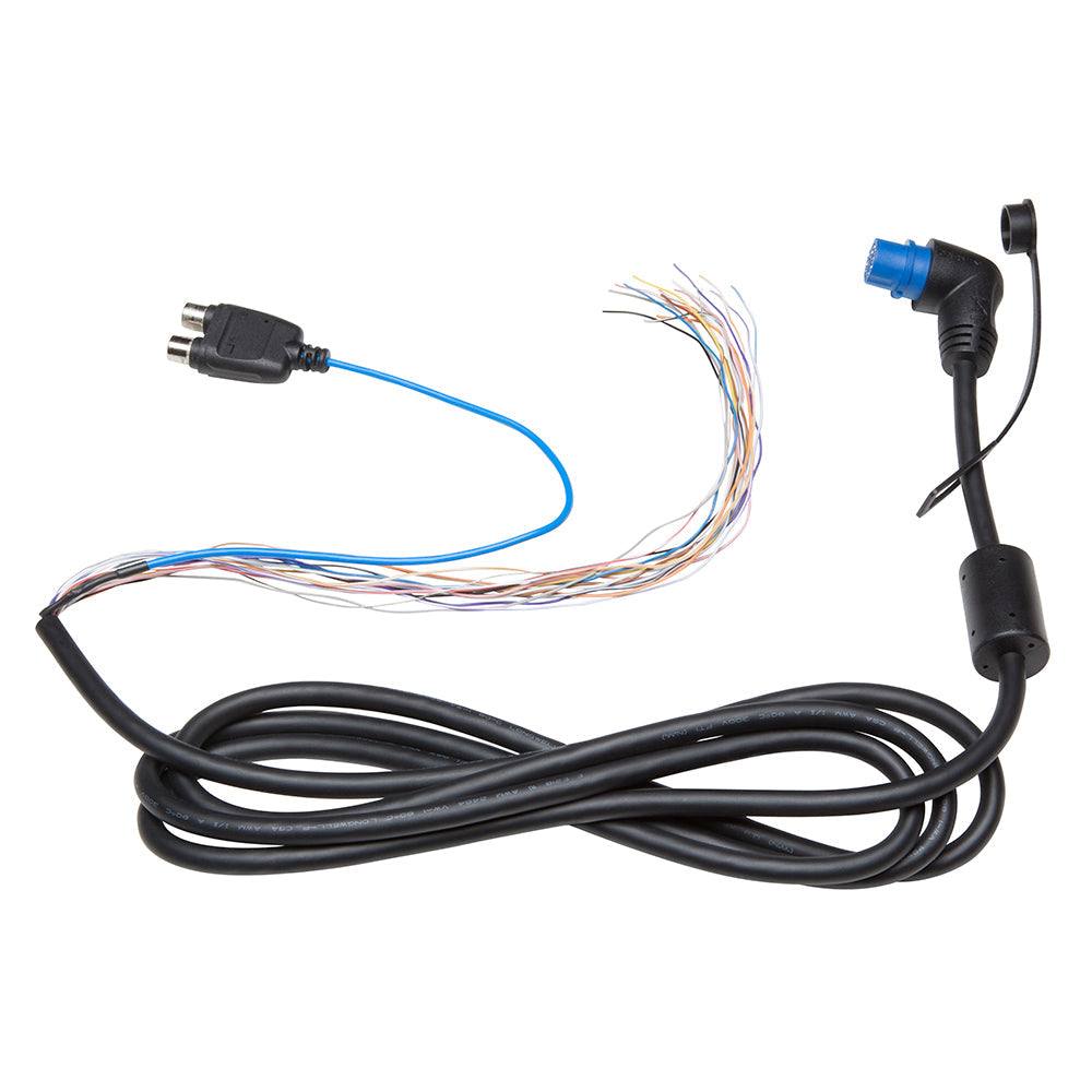 Garmin right angle NMEA 0183 7-foot data and audio cable with RCA connector for GPSMAP and Volvo Penta systems