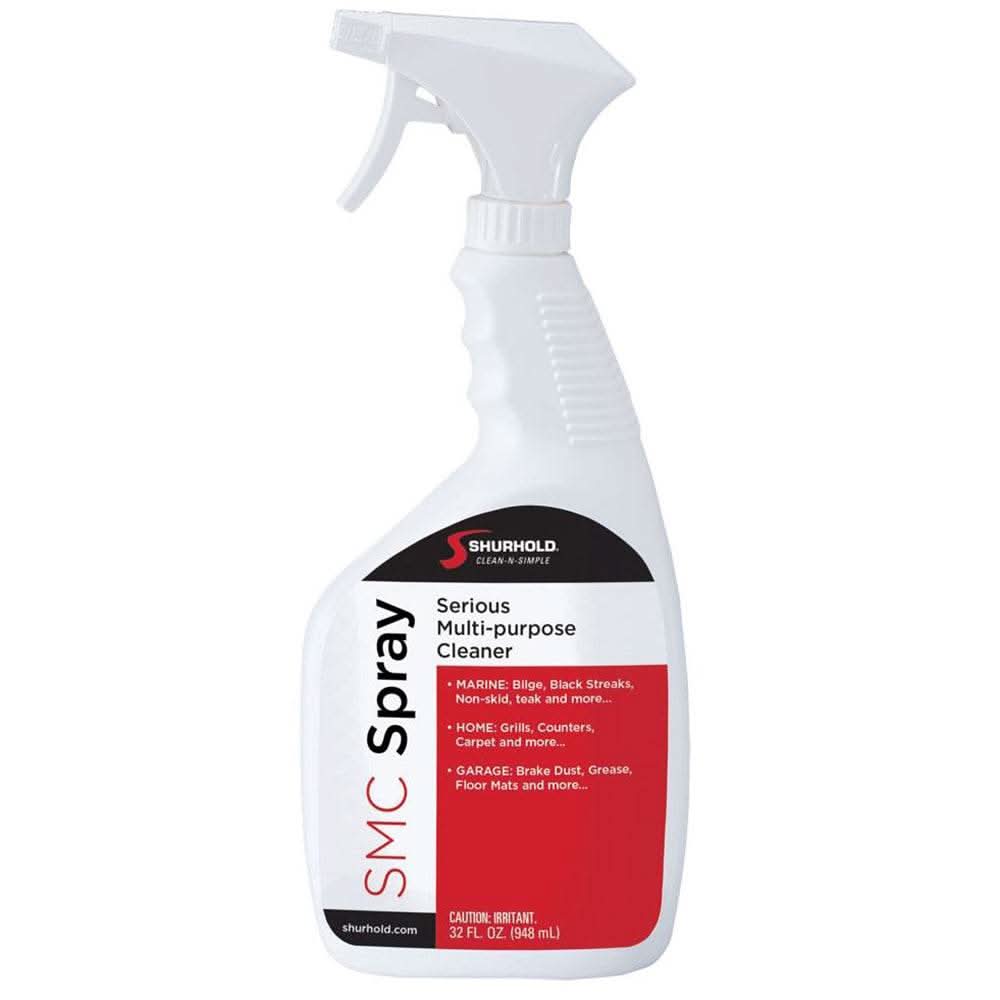 Shurhold Serious Marine Cleaner 32oz multipurpose spray for fiberglass, vinyl, carpet, teak, and more surface cleaning