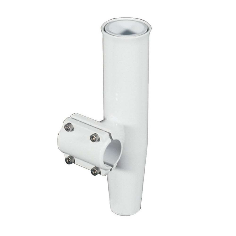 Lee's Clamp-On Rod Holder white aluminum horizontal mount for 1.900 inch pipe