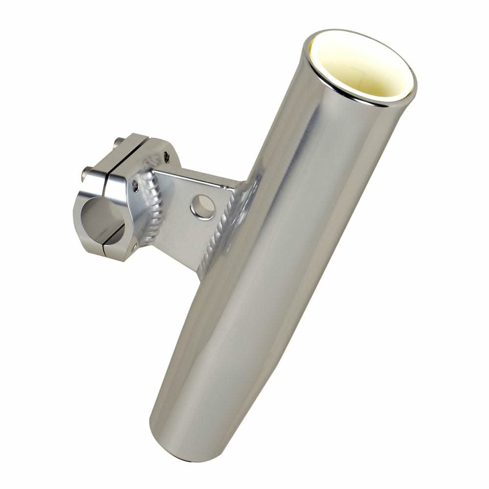 C.E. Smith Aluminum Clamp-On horizontal rod holder for 3/4" pipe with anodized marine-grade finish