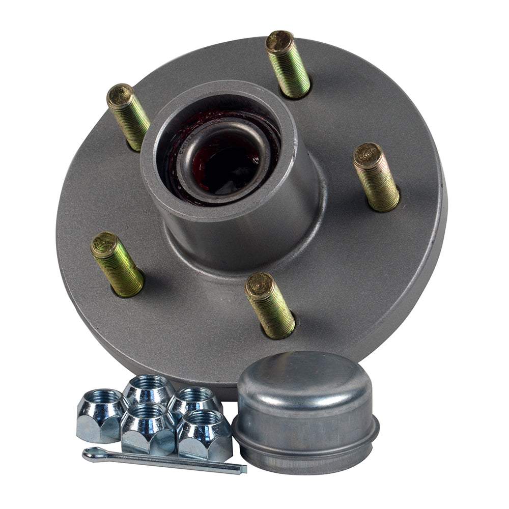 C.E. Smith galvanized trailer hub kit with tapered spindle and 5x4-1/2 bolt pattern, model 13515