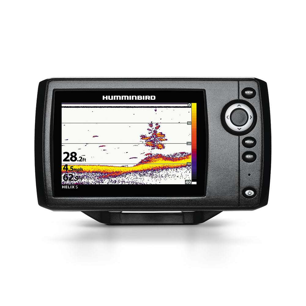 Humminbird HELIX 5 Sonar G2 fishfinder with 5-inch color display and DualBeam PLUS sonar.