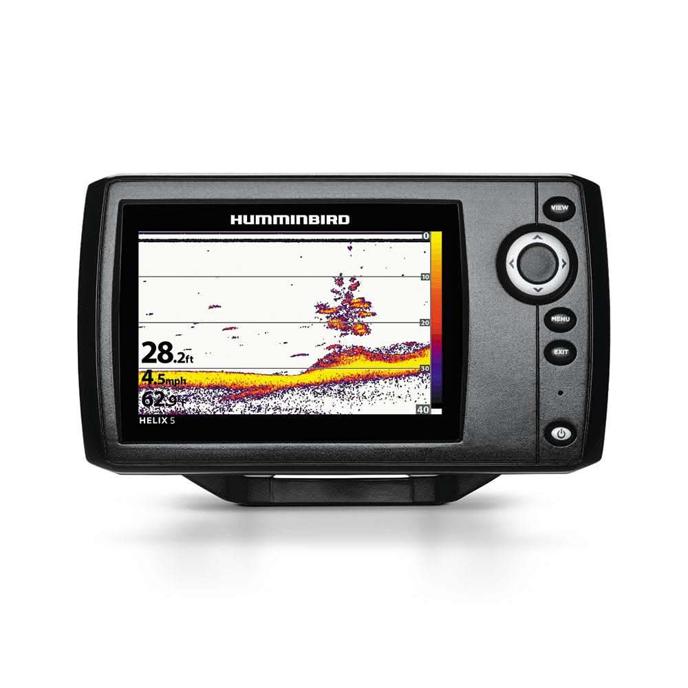 Humminbird HELIX 5 Sonar G2 fishfinder with 5-inch color display and DualBeam PLUS sonar.
