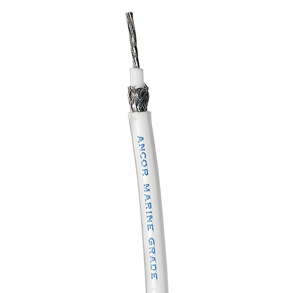 Ancor White RG 213 tinned coaxial cable with premium copper conductor and UV resistant jacket