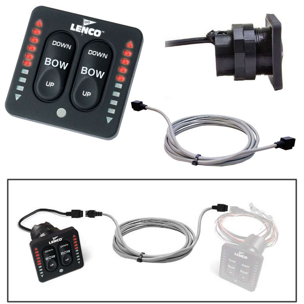 Lenco Flybridge Kit LED Indicator Key Pad with 30-foot wire harness for Integrated Tactile Switch