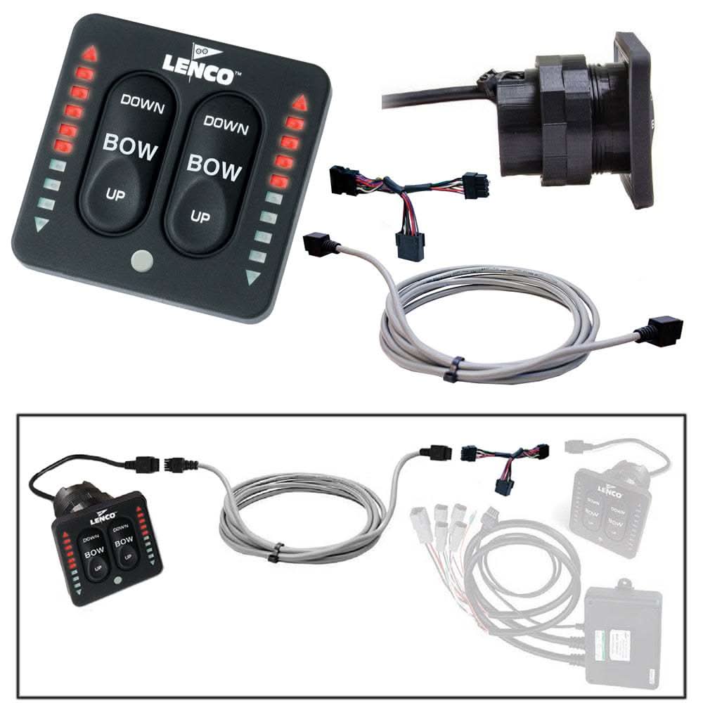 Lenco Flybridge Kit LED indicator key pad with cables for two-piece tactile switch 20 feet length