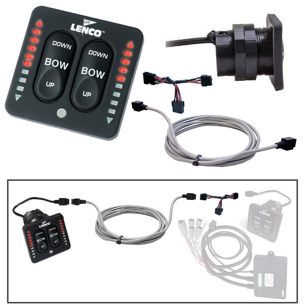 Lenco Flybridge Kit with LED indicator key pad and wiring harness for two-piece tactile switch 50 feet