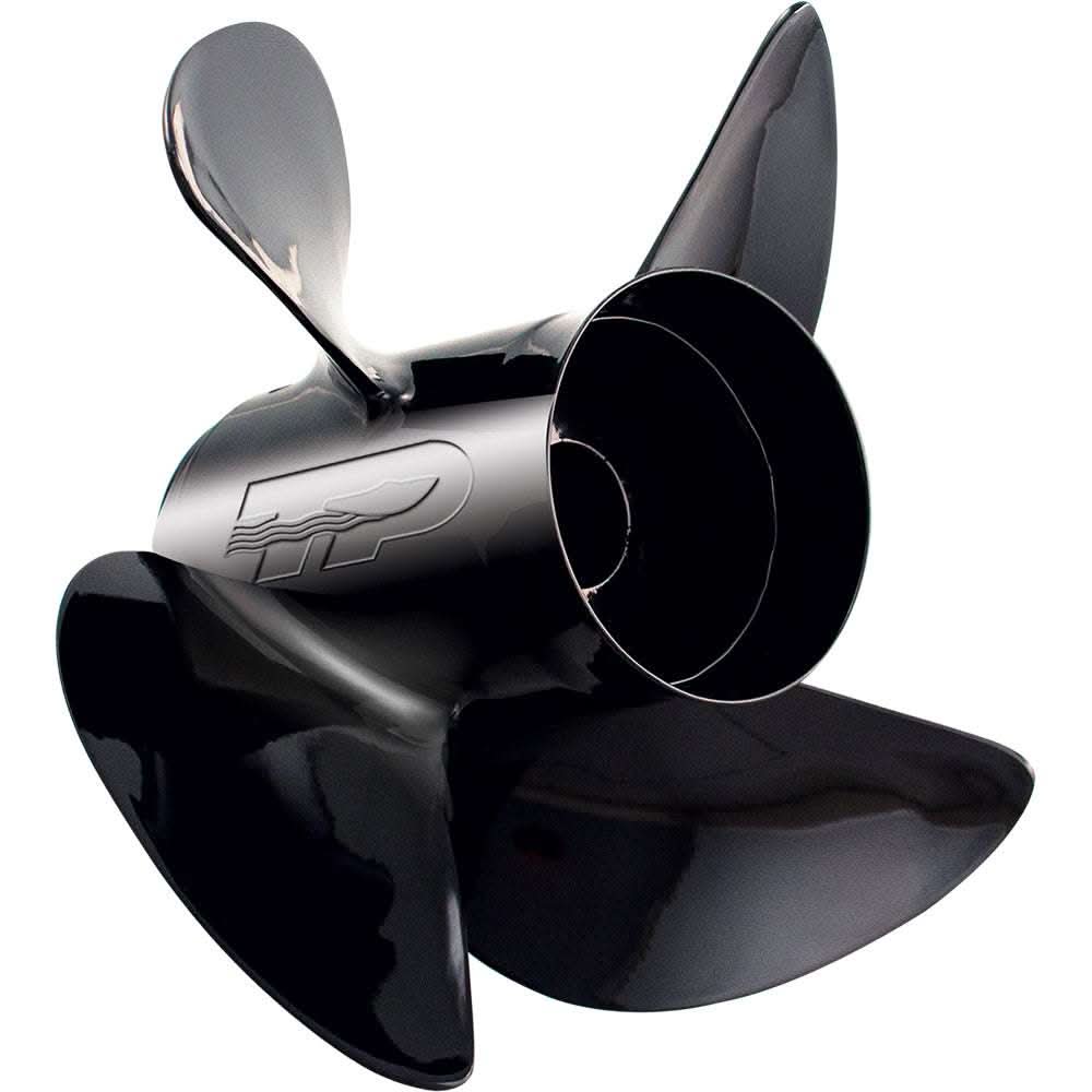 Turning Point Hustler 14x13 aluminum 4-blade boat propeller with dual geometry design