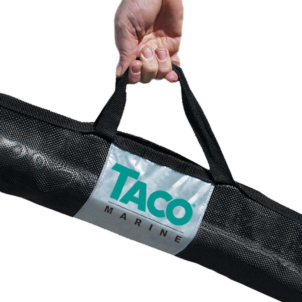 TACO Outrigger Black Mesh Carry Bag 72x12 inches with nylon mesh and dual pockets for outrigger pole protection