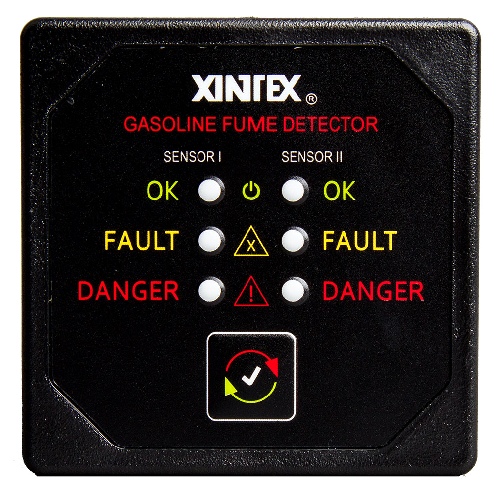 Xintex Gasoline Fume Detector w/2 Plastic Sensors - Black Bezel Display - G-2B-R