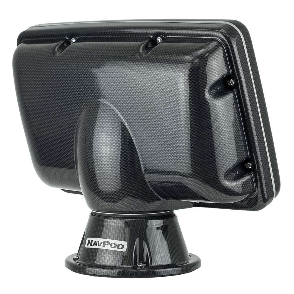 NavPod PP5203 PowerPod Pre-Cut carbon black mount for Raymarine c125/c127 & e125/e127 with swivel base and watertight seal