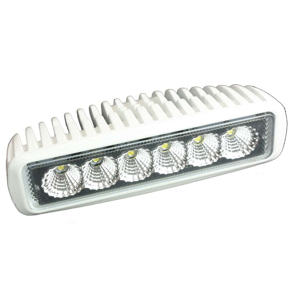 Lunasea LED Utility Light 15W 1250 Lumen 12-24VDC compact floodlight with stainless steel bracket