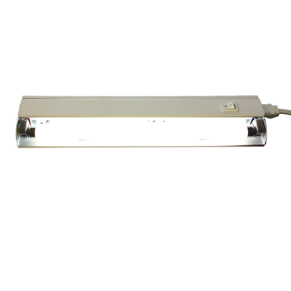 Lunasea 12 LED fluorescent tube replacement with 504 lumens for 12V/24V boat lighting systems