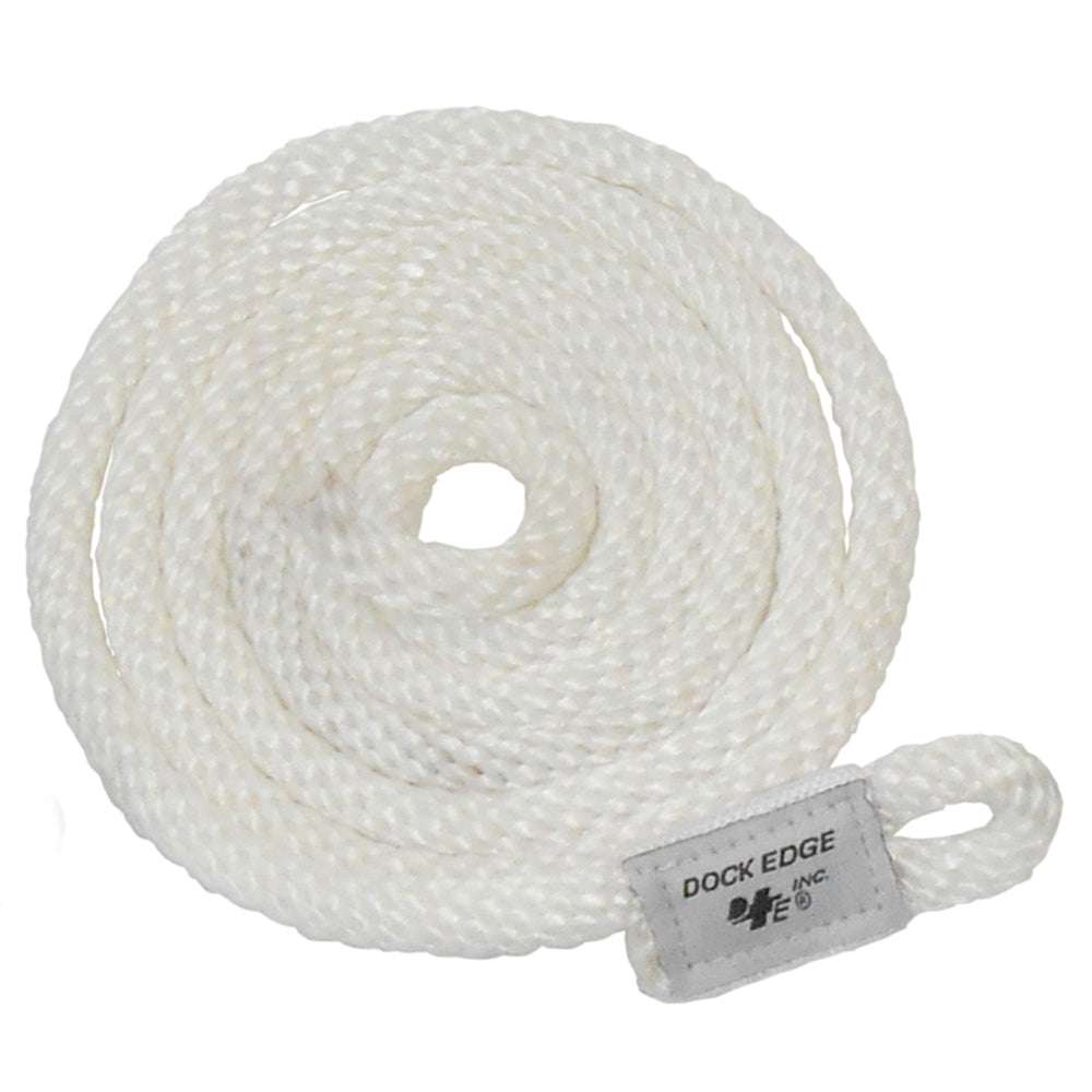 Dock Edge Fender Line 3/8 inch by 5 feet white rope for marine fender applications, 2-pack