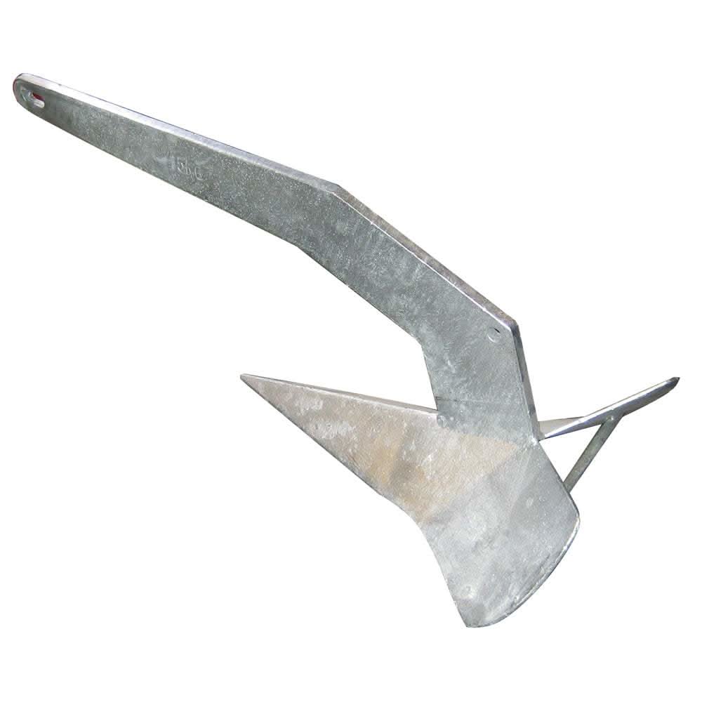 16lb galvanized Quick Delta Type Anchor for 23-33' boats with self-launching design
