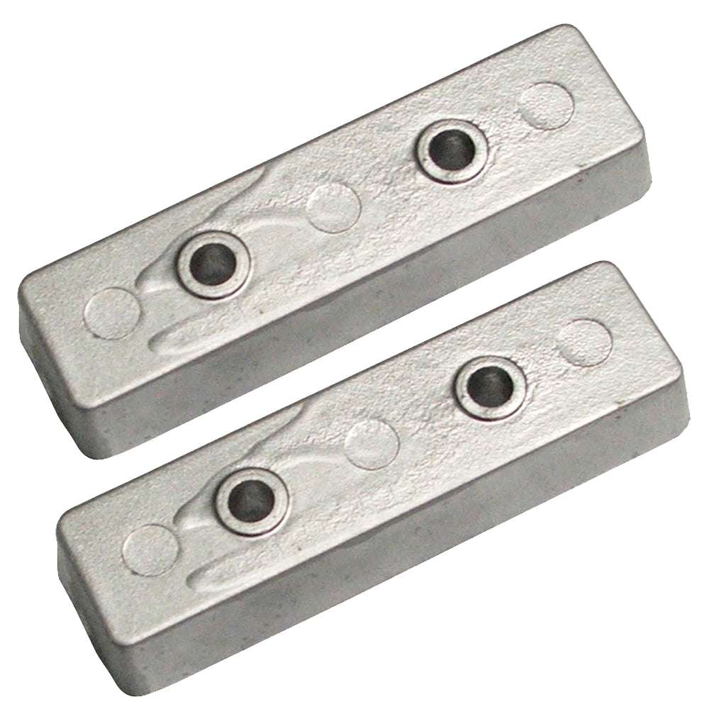 Tecnoseal TEC-BNT zinc Bennett trim tab anode pair 3.76 inch boat accessory
