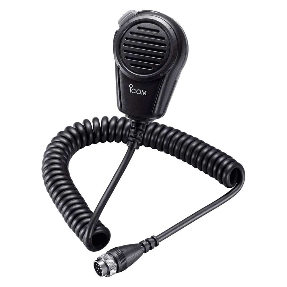 Icom HM180 replacement microphone for M710 and M700 Pro with coiled cord and connector plug