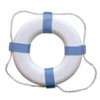 Taylor Made Decorative Ring Buoy - 20" - White/Blue - Not USCG Approved - 372
