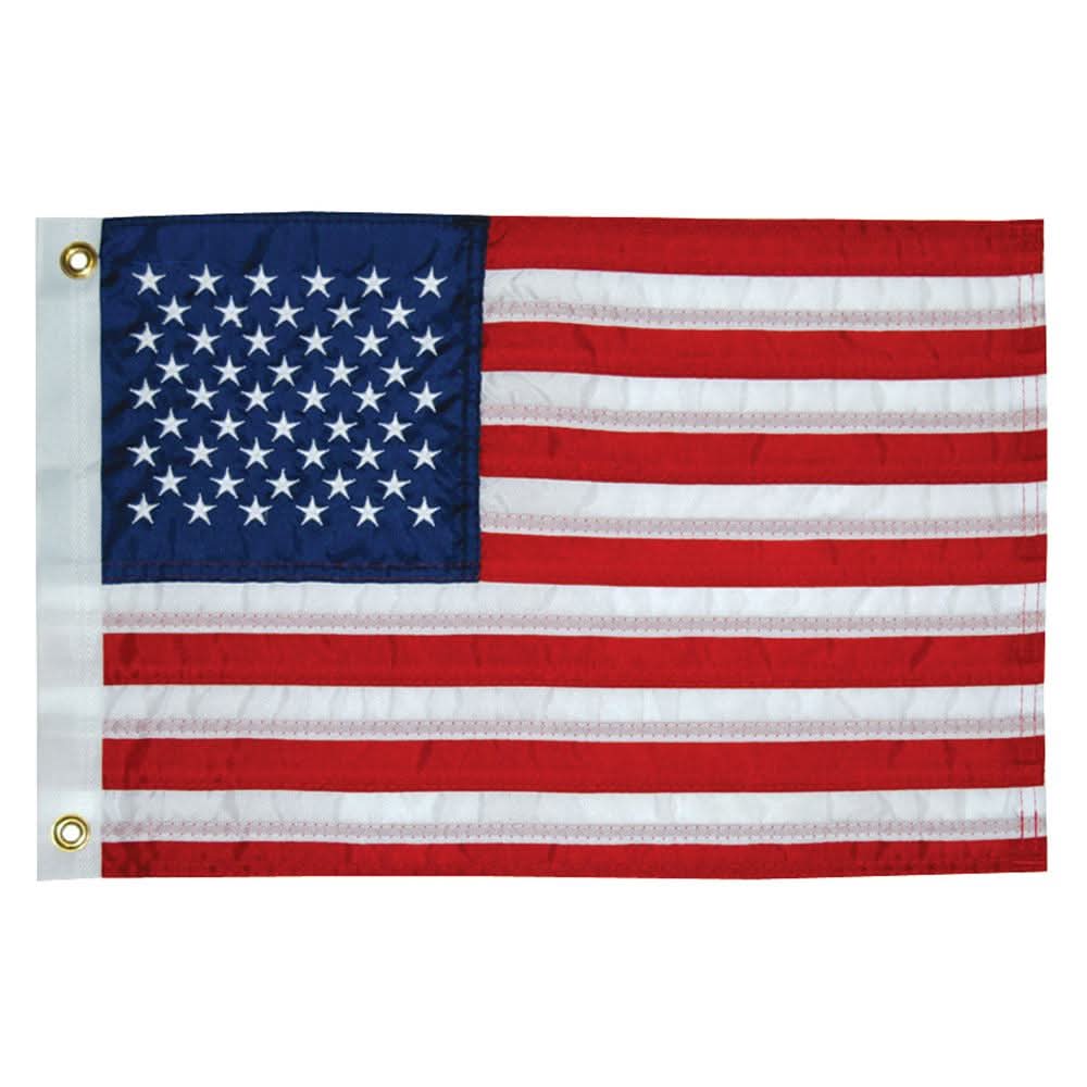 Taylor Made 16x24 deluxe sewn 50 star American flag with embroidered stars and brass grommets