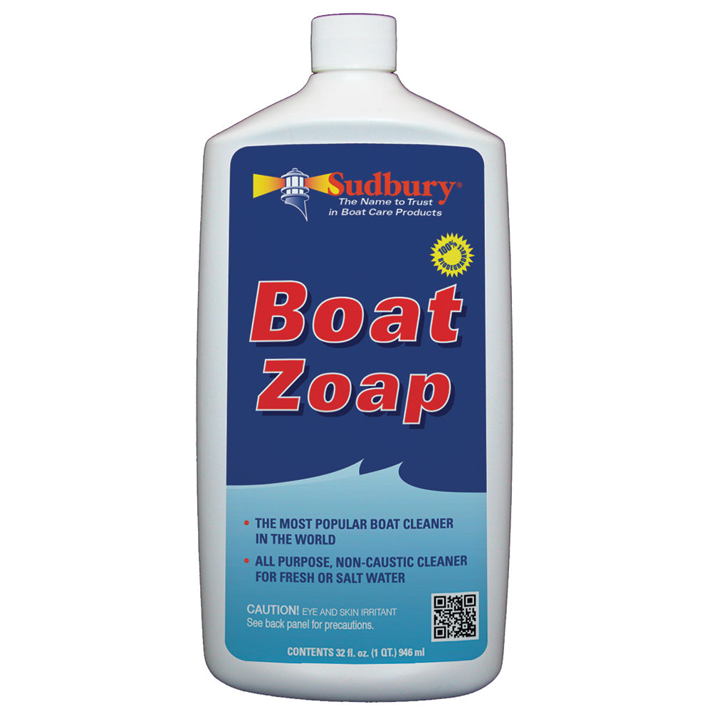 Sudbury Boat Zoap quart bottle all-purpose biodegradable boat cleaner for fresh and salt water