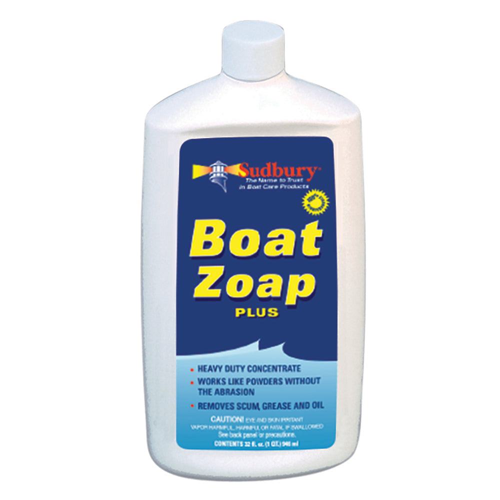 Sudbury Boat Zoap Plus heavy duty biodegradable boat cleaner quart bottle