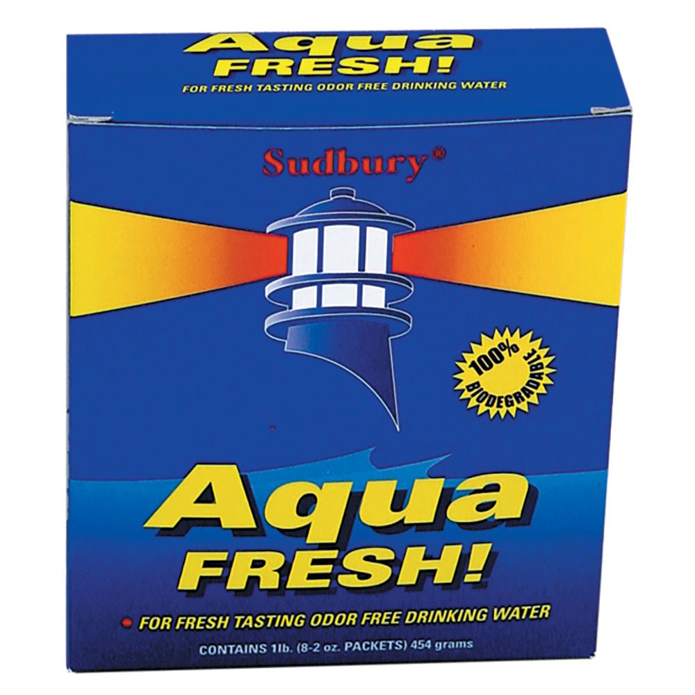 Sudbury Aqua Fresh 8 pack box for fresh odor-free drinking water treatment
