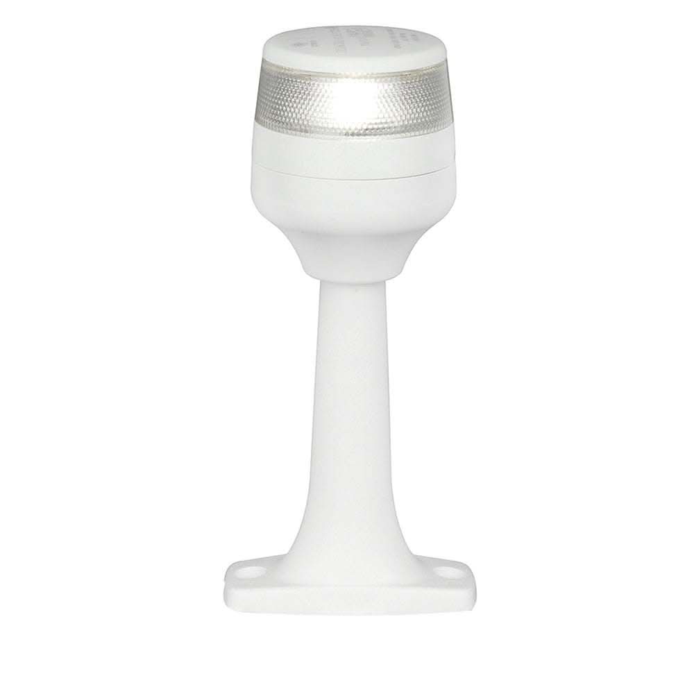 Hella Marine NaviLED 360 compact white 6-inch fixed mount LED marine lamp