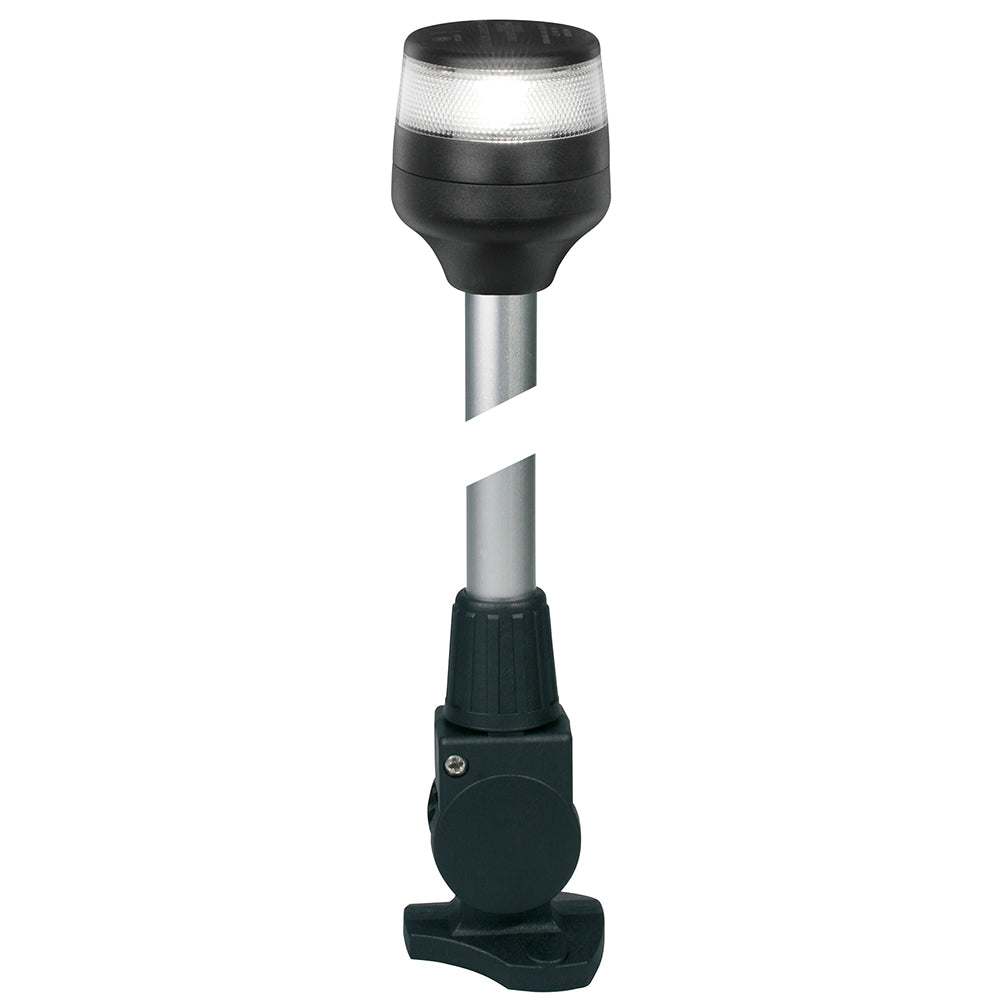 Hella Marine NaviLED 360 Compact all round LED marine lamp with fold down base, 2 nautical mile visibility, black color