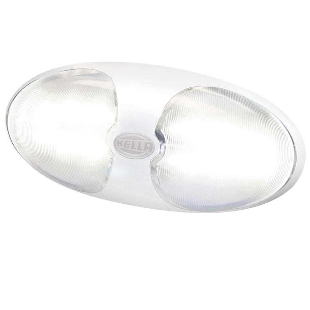 Hella Marine DuraLED 12 white LED interior and exterior lamp with white housing and sealed design