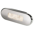 Hella Marine Surface Mount Oblong LED Courtesy Lamp - Warm White LED - Stainless Steel Bezel - 980869401