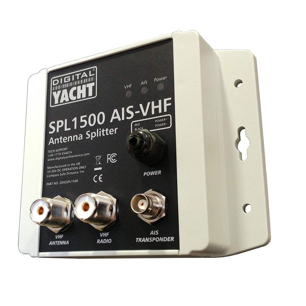 Digital Yacht SPL1500 AIS-VHF antenna splitter for combined VHF and AIS signal use with ZeroLoss technology