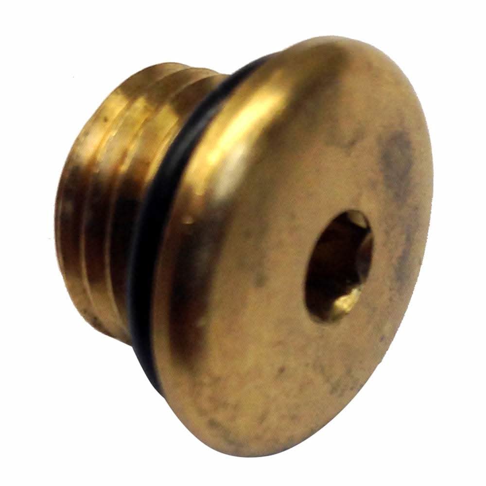 Uflex Brass Plug with O-Ring for 1/4 NPT Pumps