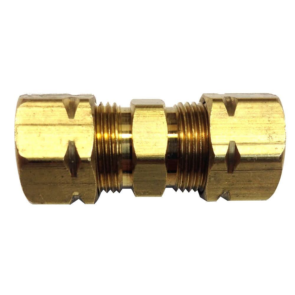 Uflex Union 3/8 inch brass compression fitting for connecting hoses