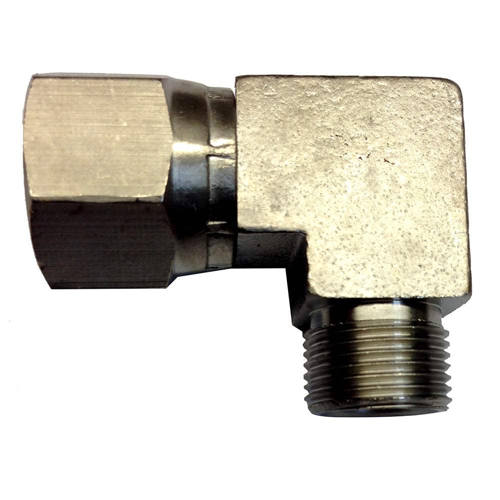 Uflex 90 degree 3/8 NI plate compression fitting for hose connection