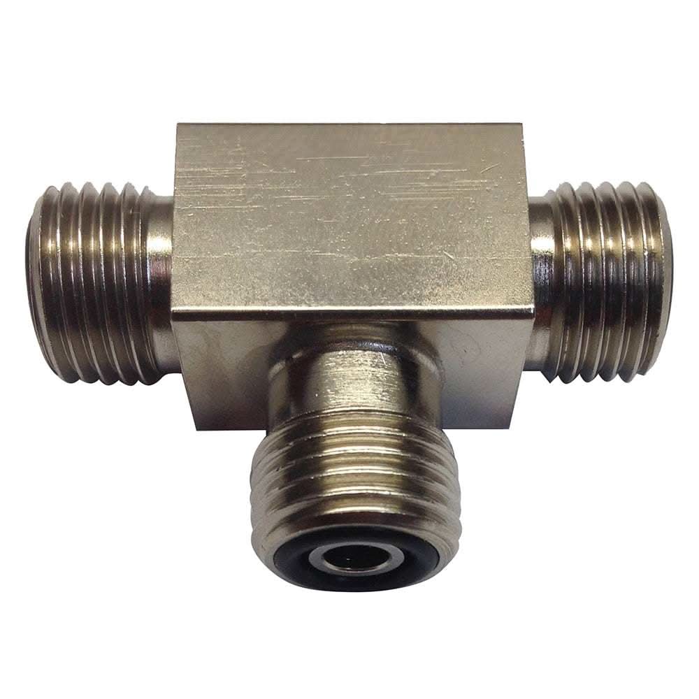 Uflex Powertech T-Fitting metal 3-way connector for Mercury-style ORF hoses