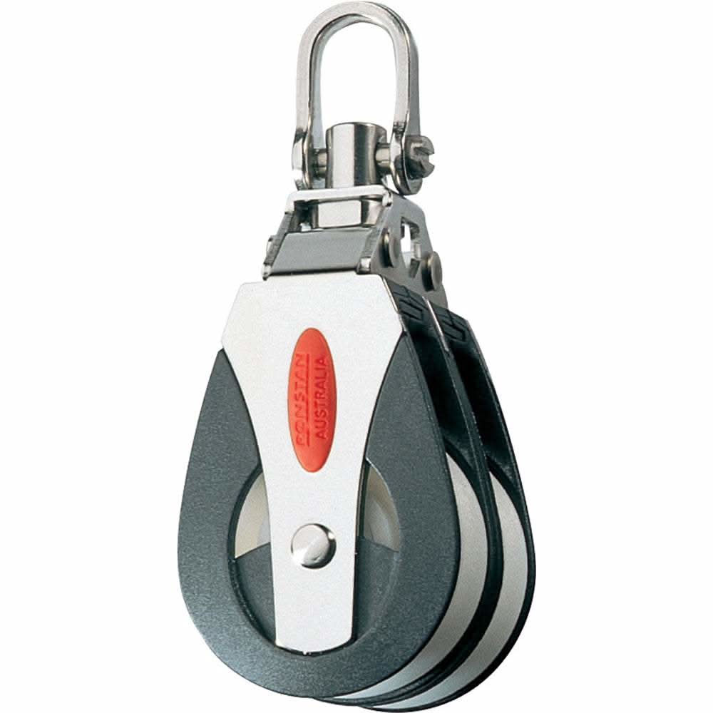 Ronstan Series 40 double block with full swivel head for sailing applications