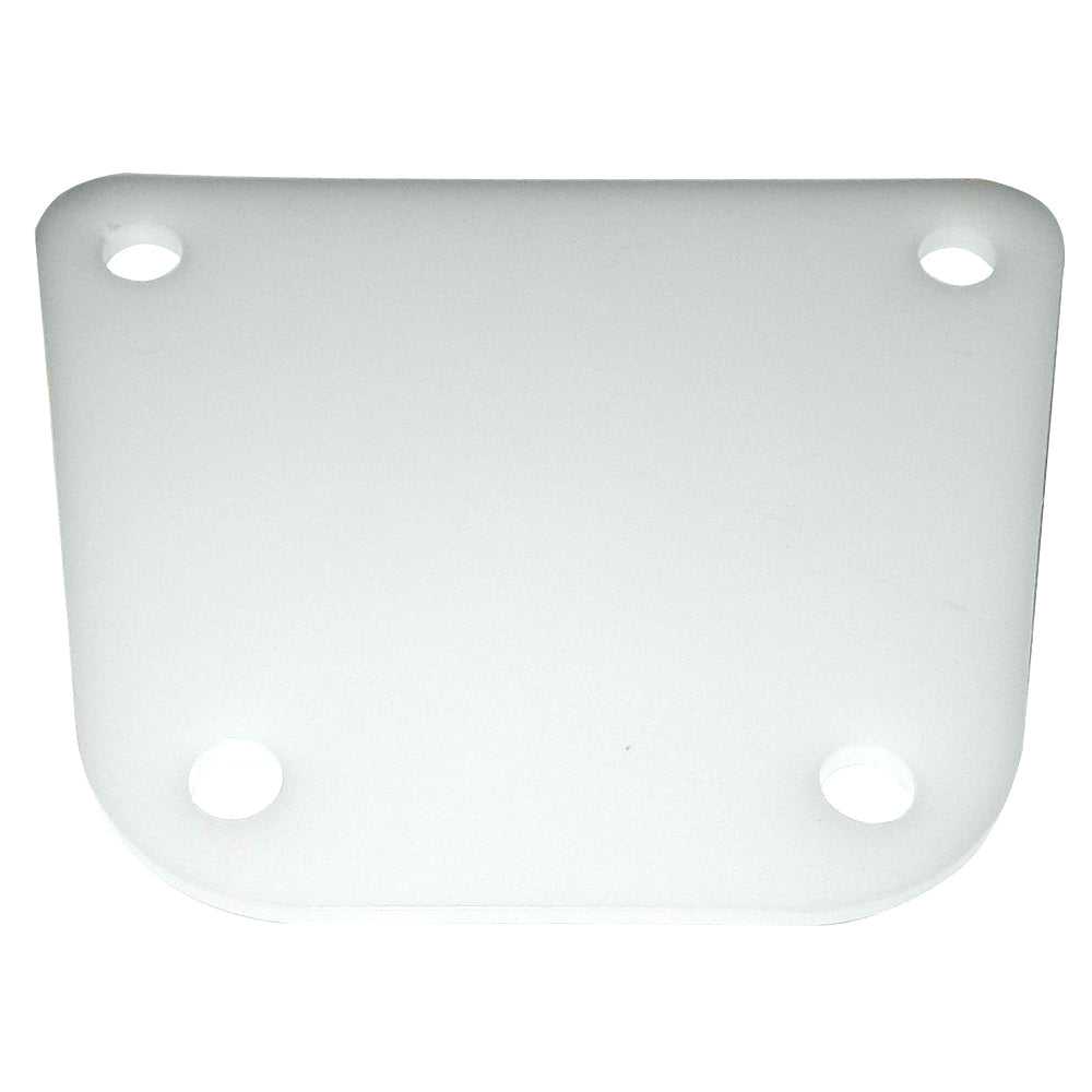 TACO Backing Plate for F16-0080 with 2-1/2"W x 4"H x 5/32"D dimensions and four screw holes