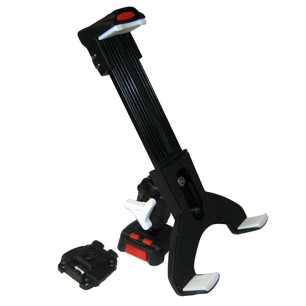 Scanstrut ROKK Mini Kit with adjustable tablet clamp, arm, and screw-down surface base mount