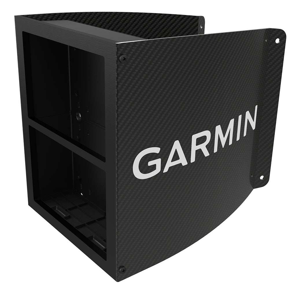 Garmin Carbon Fiber Mast Bracket for mounting GNX 120 displays, sleek industrial design, 2 units