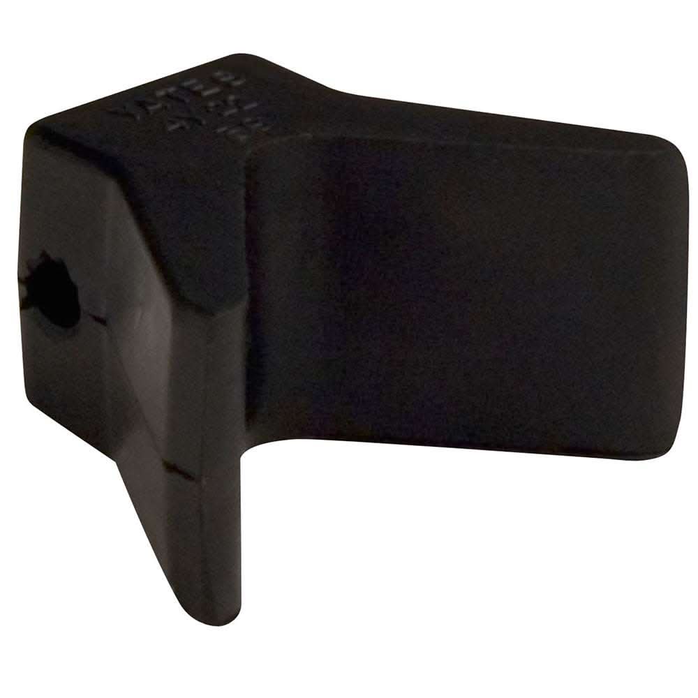 C.E. Smith Bow Y-Stop black natural rubber trailer mount 2x2 inch with 3/8 inch bolt