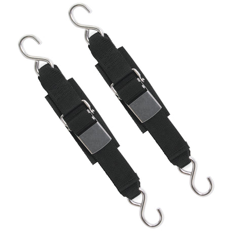 BoatBuckle Stainless Steel Kwik-Lok Transom Tie-Downs - F12066
