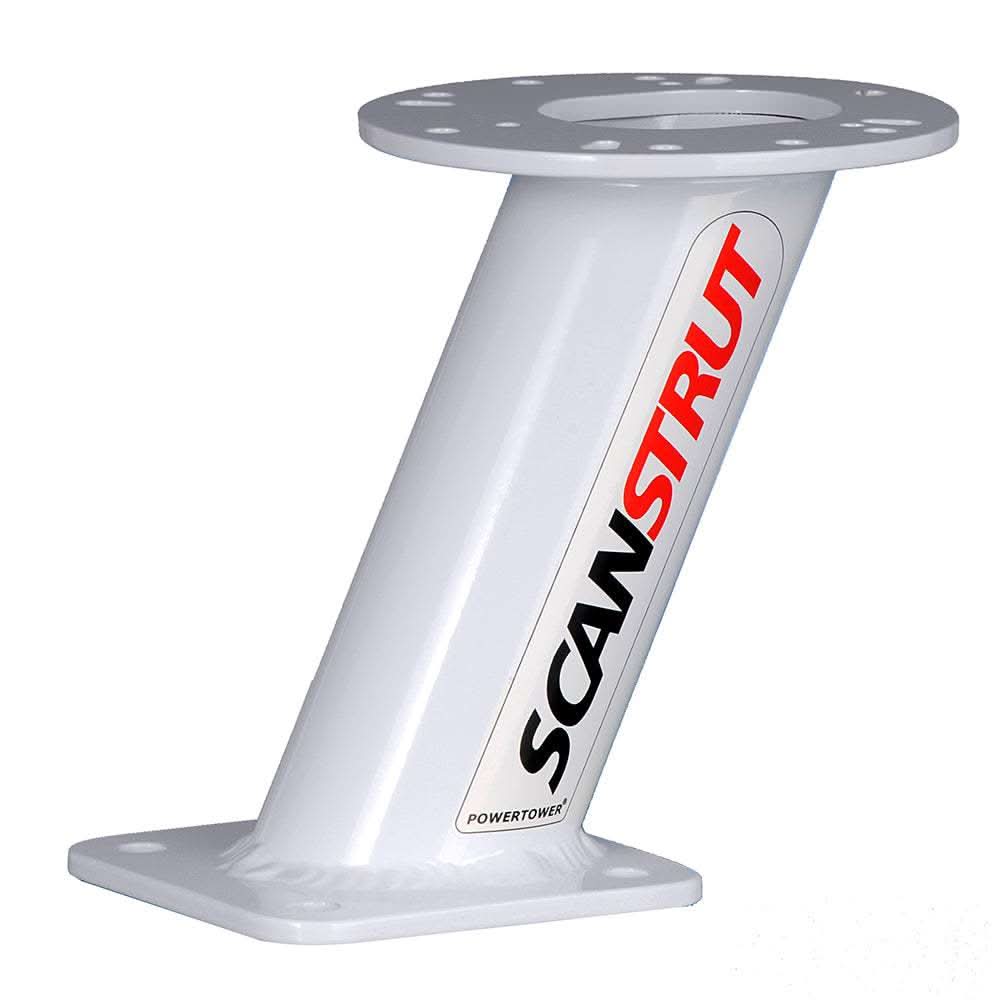 Scanstrut Camera Power Tower 6-inch mount for FLIR M100 M200 cameras with angled base and internal cable routing