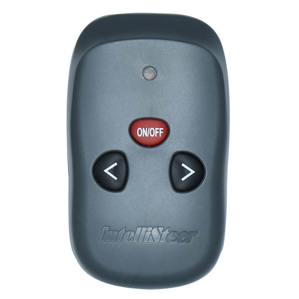 Intellisteer Wireless Remote gray handheld unit with on/off and directional buttons