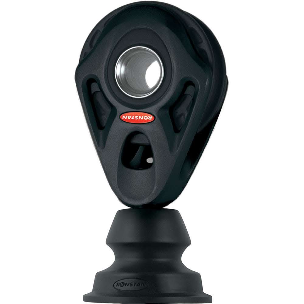 Ronstan Series 45 swiveling stand-up core block with acetal sheave, alloy cheeks, and stainless steel fittings for marine control lines