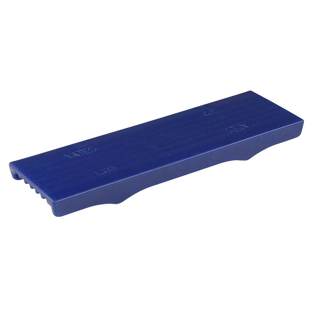 Blue C.E.Smith Flex Keel Pad 12x3 inch full cap style trailer keel protector made of thermal plastic rubber