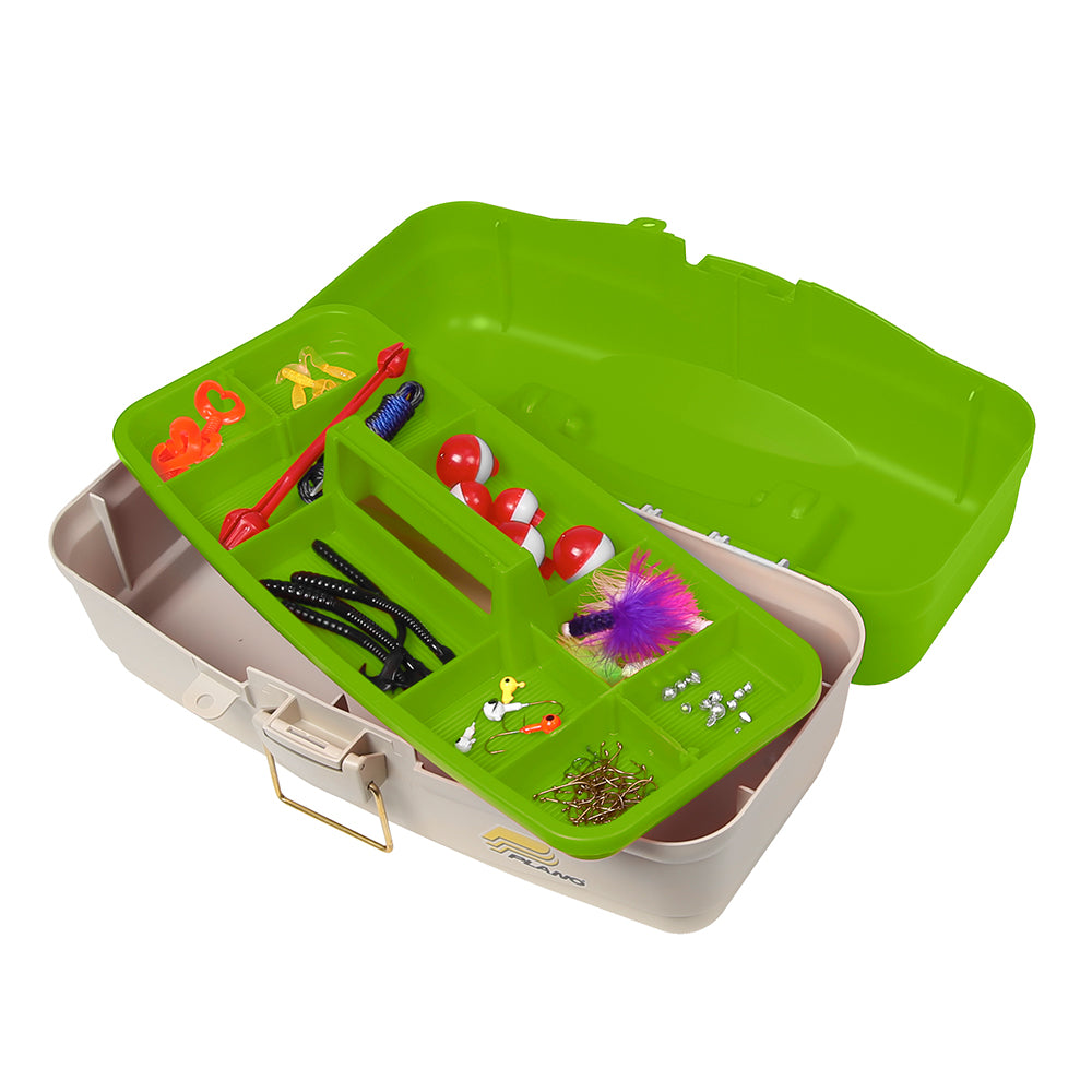 Plano Ready-Set-Fish 1-Tray Box, Green/ Tan