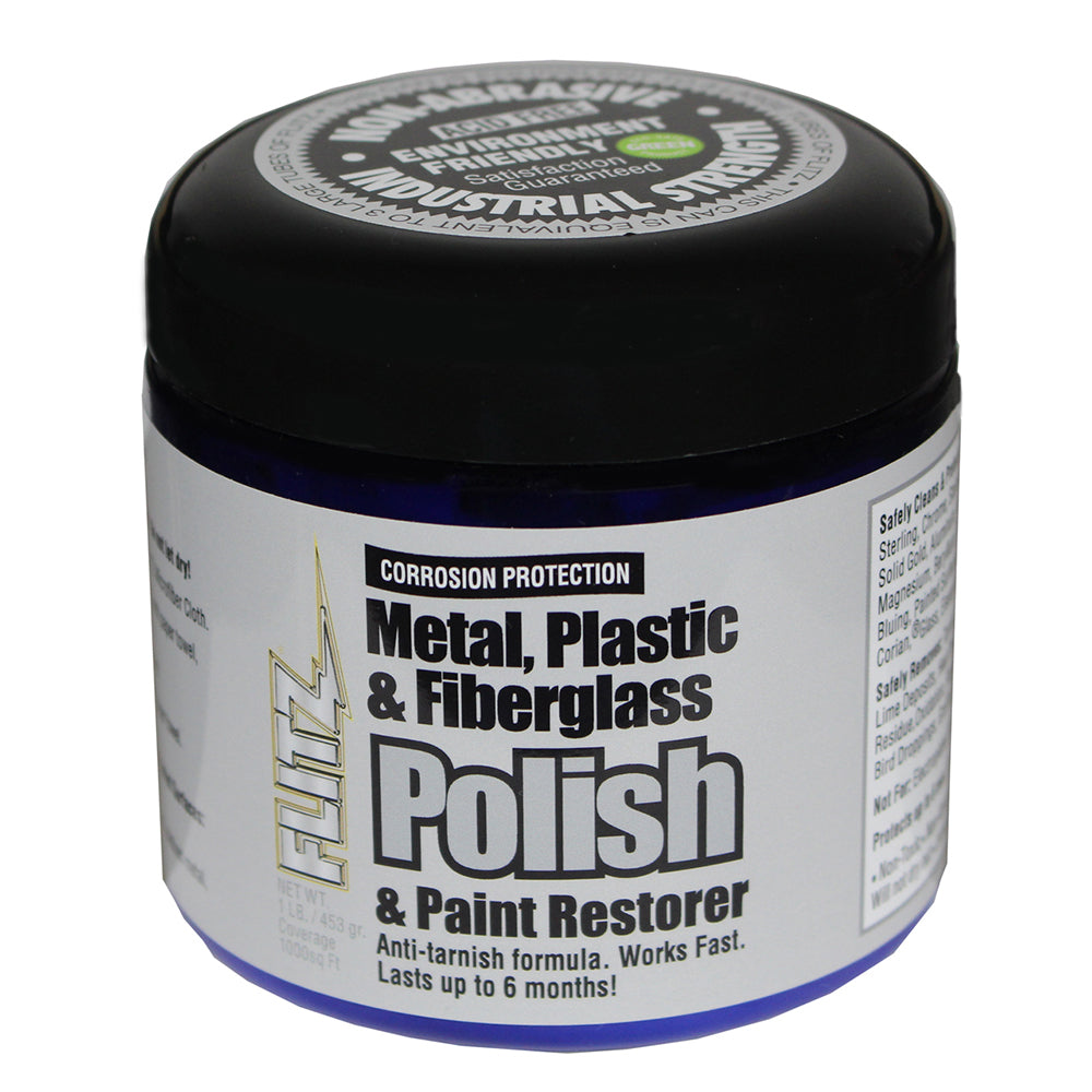 Flitz Metal, Plastic & Fiberglass Polish Paste - 1.0lb - CA 03516-6