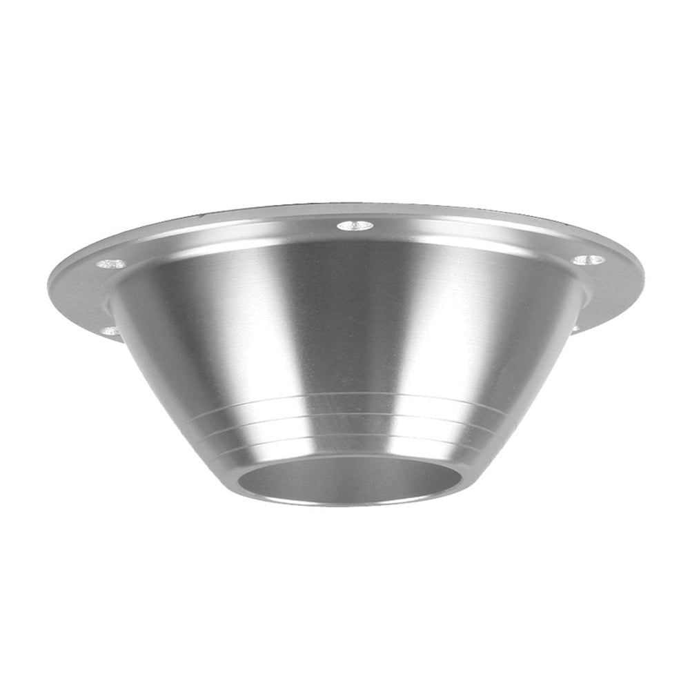 TACO Table Support surface mount aluminum base for 2-3/8" pedestals with 7" diameter, brite anodized finish